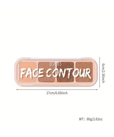 4 Colors Contour Palette - Natural Face Contouring Highlighters & Bronzer Makeup Kit for Beginners | All-in-One Makeup Contour Set (02 1.02 oz - Buy Online on GoSupps.com