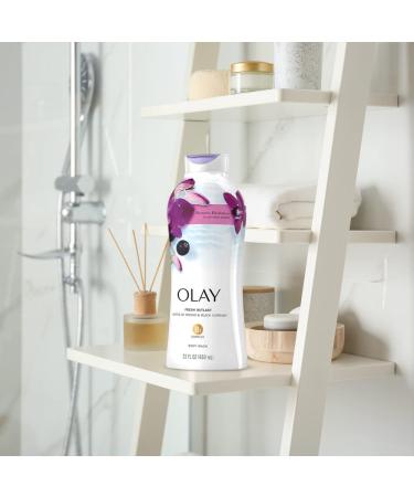 Olay Fresh Outlast Soothing Orchid & Black Currant Body Wash 22 oz - 4 Pack - Buy Online on GoSupps.com