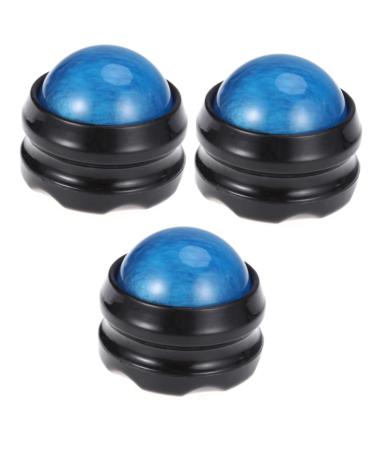 3pcs Massage Tools Massage Massage Ball Roller Manual Massage Ball Scroll Wheel Sport mediumx3pcs Bluex3pcs