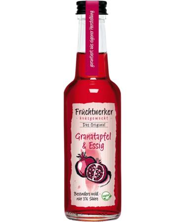  Fruchtwerker Fruchtwerker | Pomegranate & Vinegar | With Real Fruit Juice | Pack of 10 | 10 x 250ml Glass Bottles - Buy Online on GoSupps.com