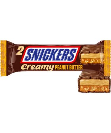 Snickers Creamy Peanut Butter Chocolate Duo Bar 36.5g - 2 Bars in each pack (3 Bars) Cocoa 3 Bars - Buy Online on GoSupps.com