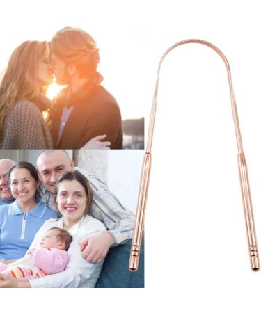 Sivono Long Copper Tongue Cleaner 2 Pack - Detoxify Bad Breath with U-Shaped Stainless Steel Design | International Shipping Available - Buy Online on GoSupps.com