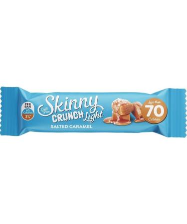 Skinny Crunch Bars Light Salted Caramel x3 Packs with Kitchenfella Healthy Challenge - Buy Online on GoSupps.com