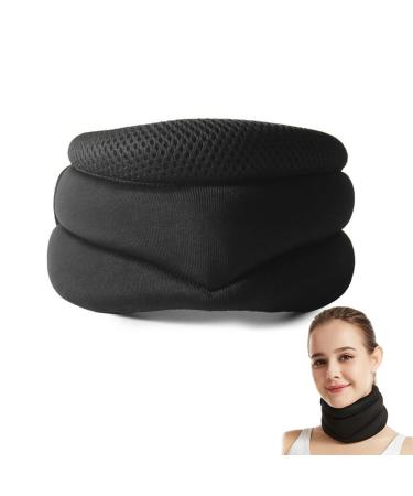 Breathable support for the neck cervical spine suitable for men and women cervical support for pain relief black