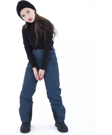 Sportneer Kids Snow Pants - Unisex Winter Youth Waterproof Ski Pants 18-20 Navy - Buy Online on GoSupps.com