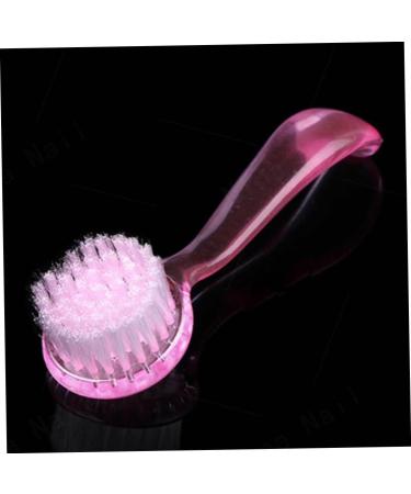 Manual Facial Cleansing Brushes Facial Brush Manual Face Cleansing Brush Superfine Synthetic Hair Brush Handheld Silicon Brush Pink - Buy Online on GoSupps.com