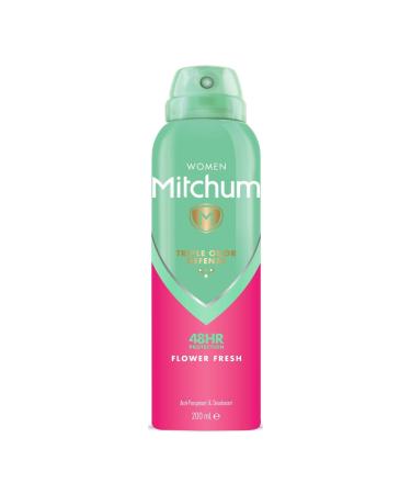 Mitchum Women Triple Odor Defense 48HR Protection Aerosol Deodorant & Anti-Perspirant Flower Fresh 200 ml