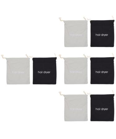 Baluue 8 Pcs Hair Dryer Storage Bag Drawstring Hair Dryer Bags Travel Blow Dryer Hair Dryer Holders Fabric