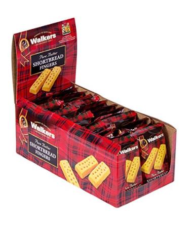 Walkers Shortbread Fingers, 2 Count, Traditional and Simple Pure Butter Shortbread Cookies from the Scottish Highlands, Quality Ingredients, Free from Artificial Flavors (12 pack)