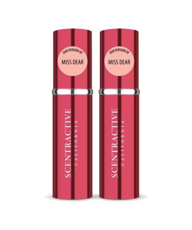 CA Perfume Impression of Christian D. Miss Dear For Women Replica Version Fragrance Dupes Concentrated Long Lasting Eau de Parfum Spray Refillable Atomizer Bottle 0.17 Fl Oz/5ml-X2 CHRISTIAN D. MISS DEAR IMPRESSION 0.34 Fl Oz (Pack of 1)