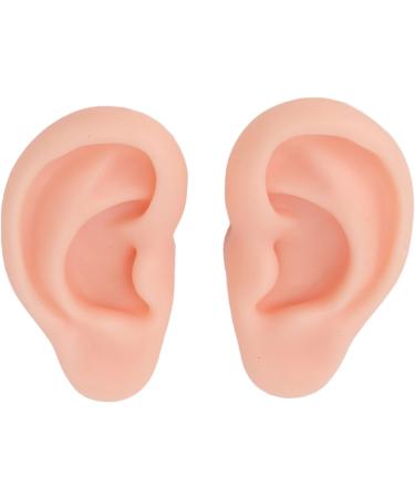 Silicone Ear Tips for Earring Demonstration - Soft & Flexible | 1 Pair for Ear Piercing (Light Skin) - Buy Online on GoSupps.com