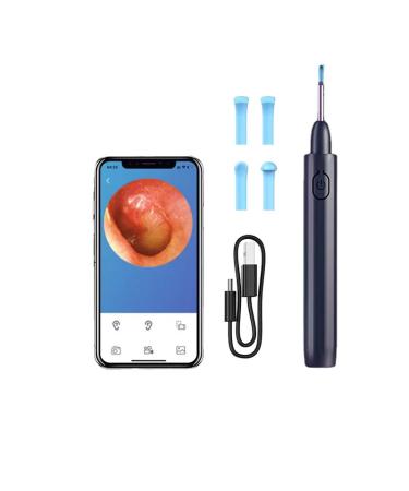 Wakiya Ear Wax Camera Tool 1080P FHD Ear Scope and Waterproof Ear Cleaner Tool Kit for iPhone iPad and Android Devices(Black)