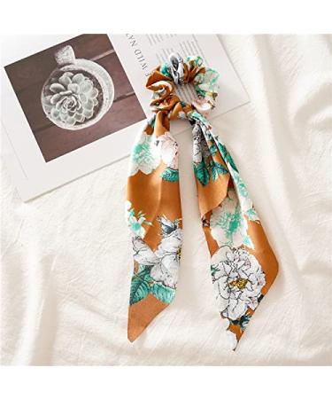 3PC Hair Scarf Scrunch Set | Satin Bowknot Ponytail Holders | Floral Hair Bands for Women & Girls - Buy Online on GoSupps.com