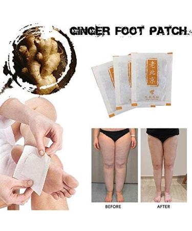 10PCS Ginger Detox Foot Patches Anti-Inflammation Swelling Ginger Foot Patch or Organic Herbal Detox Pads for Foot Health - Buy Online on GoSupps.com