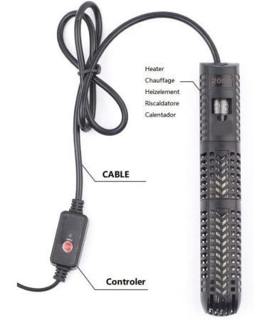 JULIAQUA 200W Aquarium Heater | Thermostat Heating Rod for All Aquariums | Reliable & Efficient International Shipping - Buy Online on GoSupps.com