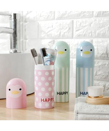 Travel Toothbrush Case | Cute Portable Holder for Camping School & Home - Reusable Green Toothbrush Cup - Buy Online on GoSupps.com