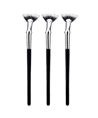 3Pcs Dolly Mascara Fan Brush  Mascara Fan Brush for Lashes  Mascara Brush  Lash Wand Brush Fan for Natural Lifted Effects and Enhance Lower Lashes
