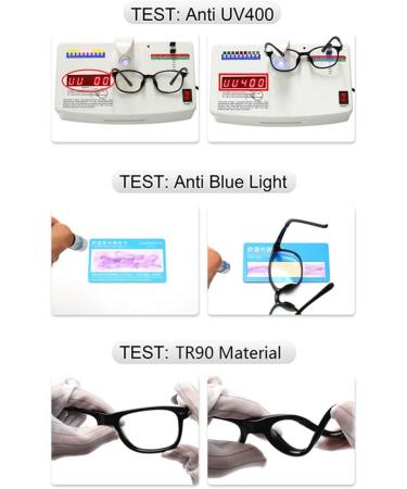 Tofox Kids Glasses Frame - Prescription Anti Blue Light Lens for Boys & Girls Ages 6-12 | Color 3 - Buy Online on GoSupps.com