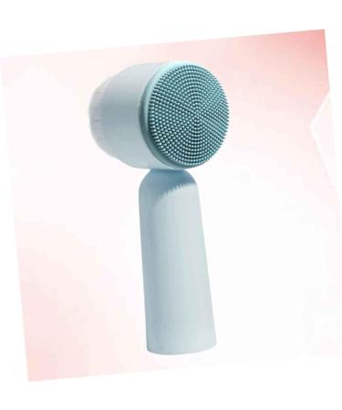 FOMIYES Facial Brush Face Pore Cleanser Soft Bristles Brush for Deep Cleaning Face Cleaning Handheld Brush Silicone Cleansing Brush Bristle Brush Manual Blue 5.5X12.5cm - Buy Online on GoSupps.com