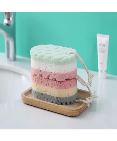 Super Soft Natural Bath Sponge - Gentle Exfoliating Scrubber 2 Pack - Buy Online on GoSupps.com