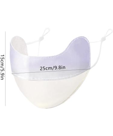 UV Protection Face Masque - Breathable UV Protection Ice Silk Face Masque 3D Sunscreen Masque for Fishing Hiking Cycling Reusable Face for Women Eye Protection Gradient milk purple - Buy Online on GoSupps.com