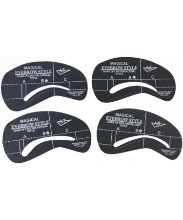 FOMIYES 72 Pcs 6 Sets Eyebrow Templates Stencils Eyebrow Template Stencils Eyebrow Card Sticker Cosmetic - Buy Online on GoSupps.com