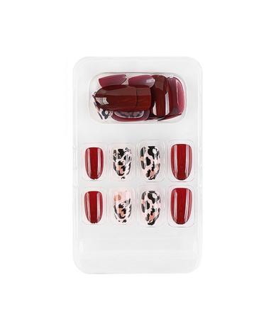 dijiusidy False Nail Fashionable Various Shapes Fingernail Full Coverage Strong Viscosity Adjustable Paster for Manicure Art 26 F741 26 1 count (Pack of 1)