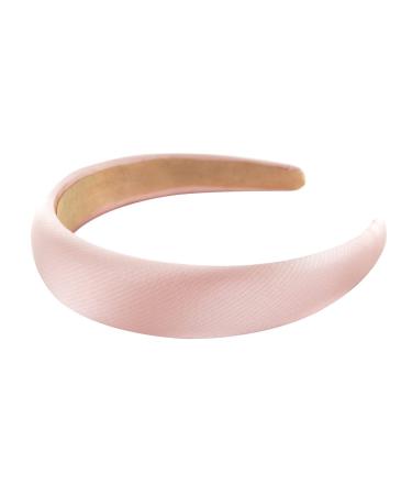 Buy AXY Light Pink Metallic Look Headband | Padded Fabric Hair Accessory for Women - Stylish & Comfortable - Buy Online on GoSupps.com