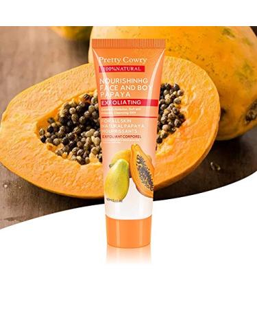 Pretty Cowry Exfoliating Peel Gel - Coconut Papaya Cucumber | 100ml Facial & Body Exfoliator for Dead Skin Removal - Buy Online on GoSupps.com