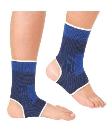 2x ankle and ankle bandages - support association for pain relief and support of the ankle and foot - ideal for sports rehabilitation and everyday use "(m)