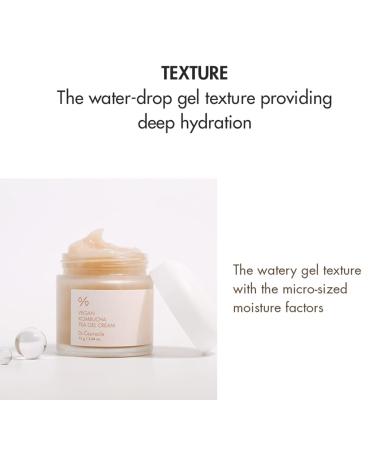Dr.Ceuracle Vegan Kombucha Tea Gel Cream | All-in-One Vegan Gel Cream for All Skin Types | 2.65 fl.oz - Buy Online on GoSupps.com