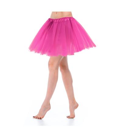 Tulle rock women Tutu Classic Elastic 3 Lagy Tulle Tulle Rock red 80s Rock Putor Dear Teen Dance Dress Up Party Accessories Ballet red dance clothes Ballet clothing 80s Outfit Unity size Rosenrot