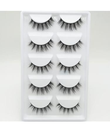 New 5 Pair 3D Imitate Mink False Eyelashe Wispy Natural Long Thick Fake Eyelashe