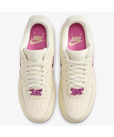 Nike Air Force 1 '07 Women's Shoes (FB8251-101 Coconut Milk/Alabaster/Coconut Milk/Playful Pink) 6.5 UK Coconut Milk Alabaster Coconut Milk Playful Pink - Buy Online on GoSupps.com