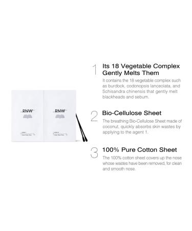 RNW DER Two Step Clear Nose Pack Blackhead Remover Kit | Korean Skin Care 5 PCS - Buy Online on GoSupps.com