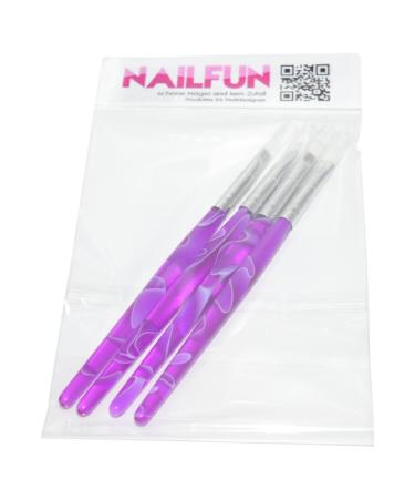 4-Piece UV Gel Nail Brush Set | Professional Nail Modelling Tools - International Shipping - Buy Online on GoSupps.com