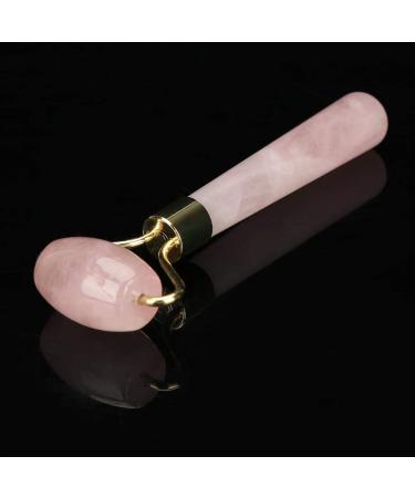 Jade & Rose Quartz Massage Roller - Facial & Body Skincare Tool for Relaxation & Firming | Slimming Crystal Roller - Buy Online on GoSupps.com