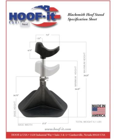 Hoof-It Blacksmith Hoof Stand & Rack in Purple | Premium Quality Hoof Care for Horses | International Shipping Available - Buy Online on GoSupps.com