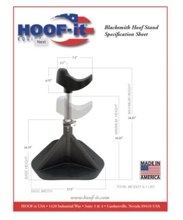 HOOF -IT Blacksmith Hufbock - Blue | Premium Quality Hoof Support | International Shipping - Buy Online on GoSupps.com
