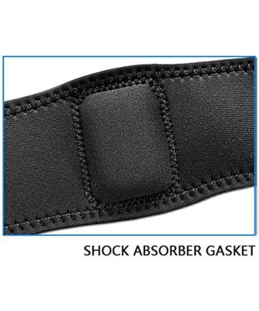 Compression Anti-Collision Neoprene Elbow Brace Wrap - Adjustable Support Straps for Pain Relief (Black - Buy Online on GoSupps.com