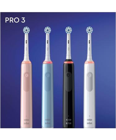Oral-B Pro 3 3000 Sensitive Clean Electric Toothbrush - 3 Modes 360 Pressure Control Lightweight Design for Ultimate Dental Care - Buy Online on GoSupps.com