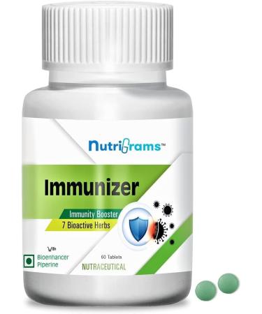 Natural Immunity Booster for Adults with Giloy Neem Tulsi Ashwagandha Turmeric Amla and Cinnamon Extracts - 60 Tablet