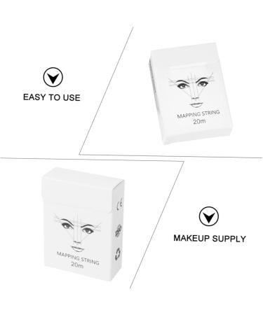 Hemoton 1Box Eyebrow Makeup Tool Eyebrow Ruler cosmetic Eyebrow Drawing Auxiliary Tool ink line 6x4.5cm White - Buy Online on GoSupps.com
