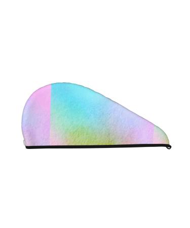 Colorful Wavy Abstract Microfiber Hair Towel Soft Super Absorbent Hair Towel Wrap for Women Coral Velvet Quick Dry Hair Cap for Long Curly and Thick Hair