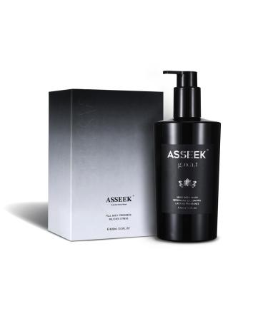 ASSEEK g.o.a.l Men's Body Wash Refreshing Oil Control Lasting Fragrance 400ml 13.5 FL OZ