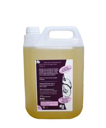Grape Seed Oil - Premium Cosmetic Quality | 5 Liters | International Shipping - Buy Online on GoSupps.com