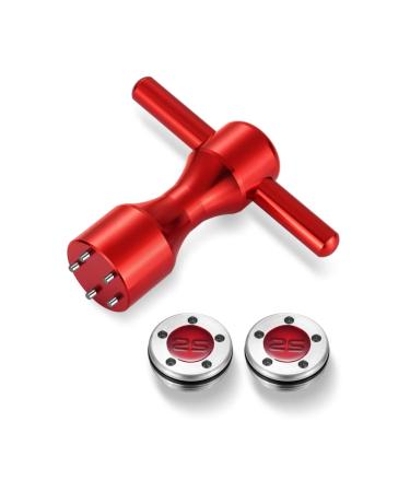 ROYMADE Golf Putter Weights 2pcs 5g/10g/15g/20g/25g/30g/35g/40g/45g with Red Wrench Kit Replace for Titleist Scotty Cameron Putters Red 2pcs 25g+wrench