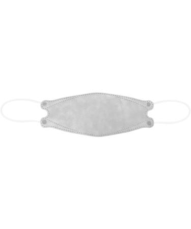 50/100PC Gray Fish Type Disposable_Face_Coverings 4-Ply Comfortable For Adults Outdoor Daily Use 50pc - Buy Online on GoSupps.com