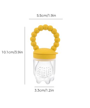 Baby Fruit and Vegetable Pacifier | Silicone Fruit Sucker for Infants | 3-Pack Snuller (Khaki) - Safe & Easy Feeding - Buy Online on GoSupps.com