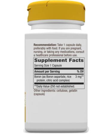 Boron Complex made for Nature's Way Supports Bone Health 100 Capsules + Bonus Pill Organizer Weekly Pill Organizer Mini - Buy Online on GoSupps.com